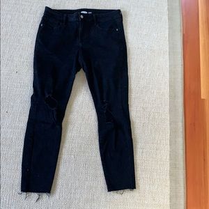 Black distressed old navy jeans
